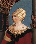 HOLBEIN, Hans the Younger Portrait of Dorothea Meyer oil painting